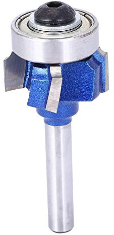 Holzbearbeitung Fräser Abrundfräser, 8mm Schaft 4-Zähne Kantenschneider Rundkantenbohrer Trimmer Fräser zum Fräsen in der Holzbearbeitung, metrischer Radius(3mm)