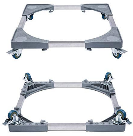Tokkyien Einstellbare Appliance Roller Trolley Rad-Unterseite Rollen for Waschmaschine Kühlschränke Gefrierschrank Trockner Squared