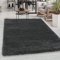 Carpetsale24 Shaggy Hochflor Teppich Grau 140x200 cm Extra Weich & Waschbar - Jute Rückseite für Fußbodenheizung, Einfarbig & Flauschig für Wohnzimmer & Schlafzimmer