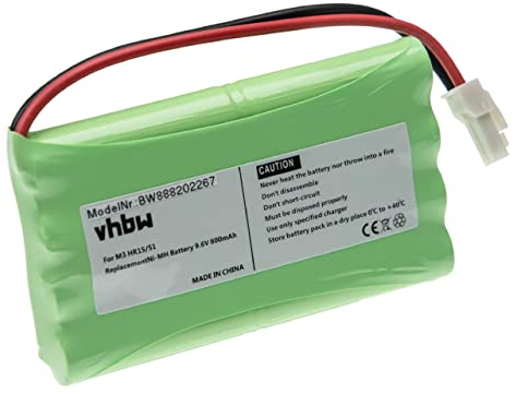 vhbw Akku Ersatz für Polargos S1512 für Schiebetorantrieb Torantrieb Drehtorantrieb (800mAh, 9,6V, NiMH)