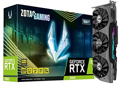 Zotac Gaming Geforce Rtx 3080 Trinity Oc Lhr 10Gb Gddr6X, Grigio, ‎42.4 x 9.9 x 29.2 cm; 870 grammi
