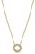 Pandora Signature Collier Pavé réversible en métal plaqué or 14 carats avec zircones cubiques transparentes, 45