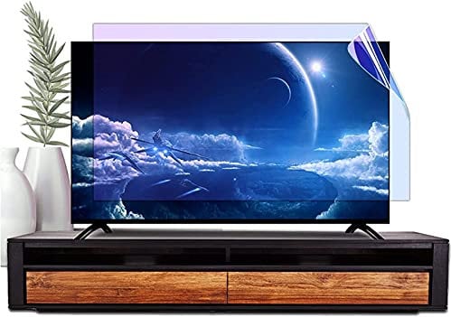 Pellicola protettiva per schermo TV da 32-65 pollici, filtro luce blu, antiriflesso, antigraffio, riduzione degli occhi, per LCD, LED, OLED, QLED, 4K, HDTV 50, senza bordo (177,8 cm)