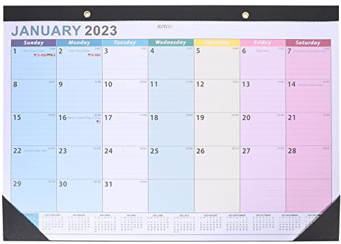 STOBOK 2023-2024 Wandkalender 18 Monate Großer Monatlicher Kalender von Juli 2023- Dezember 2024 Montischer Kalender 2023-2024 mit Julian Dattes Doppeldrahtbindung Dickes Papier (Einfach