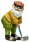 Yeeda Miniatur Gartenzwerg Figuren, Gartenzwerg-Statue Golf-Zwerge, Gartenzwerg Garten Figuren Zwerge Gartendeko, Außen-/Innendekoration, Lustige Rasenfigur