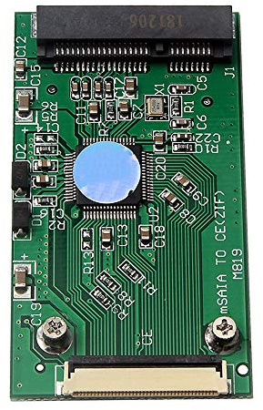 EUKKIC Mini SATA MSATA PCI-E SSD 40Pin 1,8 ZIF/Konverter Karte für ZIF Festplatte