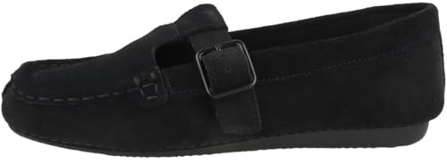 Clarks Damen Slipper Freckle Tbar Schwarz 39