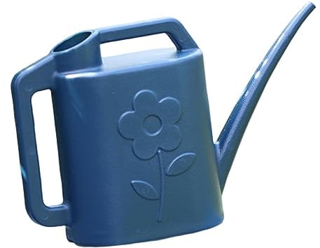 LOVIVER Gießkanne mit Sprinklerkopf, Gartengießkanne 4L, Rosengärtner Gießkanne mit Abnehmbare Düse, Kunststoff Gartengießkanne Blumengießkanne mit Langem Auslauf für Pflanzen, Hausblumen, tiefes Blau