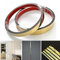 Moulures murales 5 m métallisé or miroir finition décorative en acier inoxydable pour mur miroir décoration de meubles (40 mm)