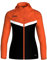 JAKO Iconic Kapuzenjacke Gr. 42 Schwarz/Neonorange - Zipper Hoodie Damen, Bequeme Sweatjacke mit Keep Dry Funktion aus 100% recyceltem Polyester