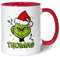 GRAVURZEILE Tazza natalizia stampata - Grinch MiMiMiMi - Personalizzata con nome - Lavabile in lavastoviglie e adatta al microonde - Tazza come regalo per lui e per lei a Natale - Rosso con nome