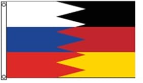 Stormflag Deutschland Russland Flagges 90x150cm Germany Russia Flagge 3x5ft Polyester 90g mit Ösen mit Doppelnadel genäht.
