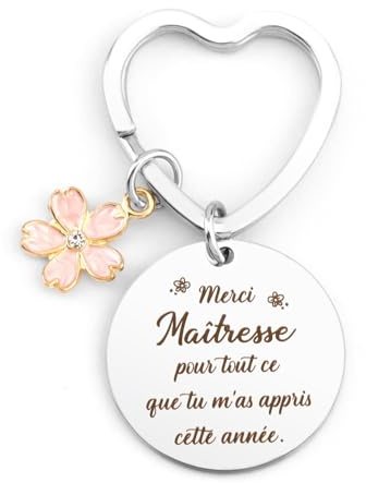 Maitresse D'école Porte Clé Cadeau Atsem Maternelle Cadeaux Maitresse Fin D'année