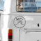 Camper-Van Aufkleber 'Dance with The Waves' Design | Vielseitige Sticker für Camping, Reisejournale & Mehr | Hochwertiges Vinyl