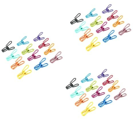 Générique Serviette Barre Clips pour Sacs de collation 120 pièces Porte-Serviettes Pinces à Linge Clips artisanaux Polyvalents de Voyage Bricolage