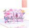 FloraVigo Geburtstagskarte, Pop-up-Karte Jahrestag,Blume Pop Up Grußkarten, 3D Pop Up Karte Geburtstag (Geburtstagskarte zum 80. Geburtstag)