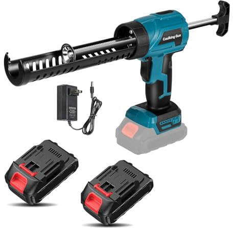 Elektrische Silikonpistole für Akku M-Akita 18 V, kartuschenpresse mit 300 ml, bis zu 3000 N,4 Geschwindigkeitsstufen, Anti-Tropfen, kabellos,für Abdichtung,Dichtmasse