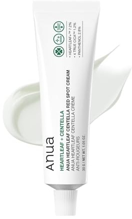 Anua Heartleaf Centella Red Spot Cream, 30g | Feuchtigkeitscreme für Das Gesicht zur Hautlinderung, Niacinamide, Panthenol, Fleckbehandlung für Empfindliche Haut