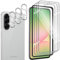 Wayneer Protector de Pantalla Compatible con Samsung Galaxy A56 5G, [3 + 3 Piezas] HD Cristal Templado Protector de Lente de cámara, 9H Dureza Templado,Kit de Instalación Incluido