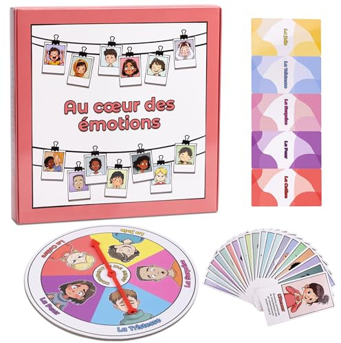 Jeu des Émotions - Cartes Éducatives avec Roue des Sentiments