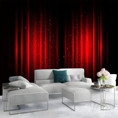 Revêtement mural décoration pour chambre salon cuisine - Design unique et moderne Papier peint panoramique Couleurs chaudes Rouge400 x 280 cm