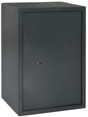 vidaXL Safe Box mit Schloss Dunkelgrau 35 x 31 x 50 cm Stahl | Robuster Stahl, der ewig hält, Hat zwei solide Rundschlösser für zusätzliche Sicherheit,