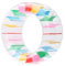 Ruota gonfiabile per bambini, galleggiante colorato per piscina, piscina, feste, cortile,