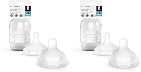 SUAVINEX Sx Pro Silicona Caudal S Pequeño 0 meses 2 Unidades 307386 (Paquete de 2)