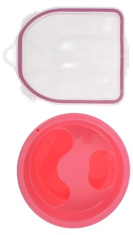 VILLCASE 2 Lavabos Japoneses para Manicura, Cuencos para Remojar Manos de Material Pp, Diseño Doble Capa y Redondo, Accesorios para Salón y Cuidado Personal, Recipientes para Exfoliar Uñas
