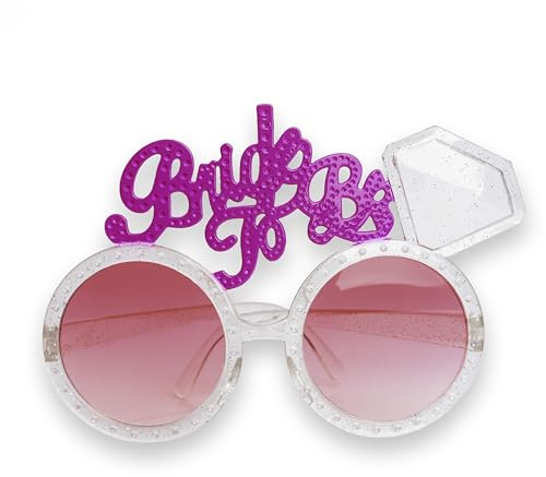 SHATCHI Pink Shades Hen Party Bride To Be Wearable Funglasses Sunglasses Wedding Bridal Shower Bachelorette Party Accessories Gift for Her