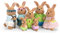 Li’l Woodzeez Age 3+ – Cottonball Rabbit Family with Grandparents – 7pc Toy Set with Miniature Animal Figurines – Animal Toys and Accessories for Kids +