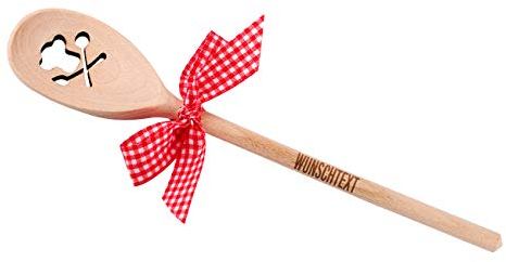 Herz & Heim® Kochlöffel mit Gravur tolles Geschenk für Hobby Köche - Motivauswahl Kochmütze