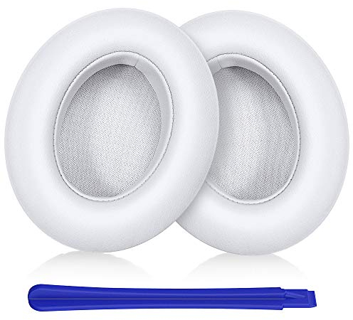 TesRank Ohrpolster für Beats Studio 2.0 & Studio 3.0 & Studio Wired B0500 & Studio Wireless B0501 Kopfhörer, Premium Ersatzpolster Beats Studio Ohrmuschel Earpads Schaumstoff - Weiß