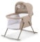kk Kinderkraft Kinderbett 3 in 1 LOVI, Kinderreisebett, Stubenwagen, Babywiege, Zusammenklappbar, Einfach Transport, mit Zubehör, Tasche, Moskitonetz,von Geburt bis 9 kg, 1 Stück (1er Pack), Beige