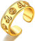 FaithHeart Vintag Ring Horoskop Ring Sternzeichen Löwe Ring Offener verstellbarer Ring mit Geschenkebox für Mama Freundin