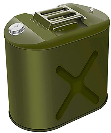LOUFOU Benzinkanister 50L / 60L Kraftstoffkanister, tragbarer quadratischer Ersatz benzinbehälter Antistatischer Stahlbehälter mit großem Fassungsvermögen Kraftstoff Benzin Benzinbehälter