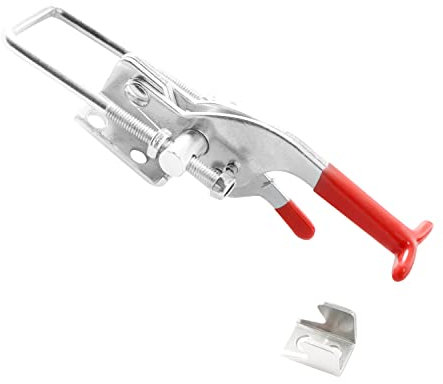 Ohamtes 1PCS 304 Stainless Steel Style 431, 350KG 770 lbs Clamping Force, Self-Locking Heavy Duty Toggle Lock Clamp, Adjustable Toggle Latch Clamp, Handle Toggle Lock Clamp
