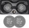 8sanlione 2 Pack Car Cup Holder Coasters, 2.75 Inch Non-Slip PVC Insert Cup Coaster, Anti-Scratch Auto Cup Mats for Women Men, Vehicle Interior Accessories Universal for Car, SUV, Truck (D Gray/2PCS)