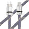 YuanYong Audiophile HiFi Netzkabel 10AWG Hifi Stromkabel Rhodium Stecker AC Netzleitung 125V/15A IEC320-C15 Weiblicher Stecker für Lautsprecher,Subwoofer,Plattenspieler,Verstärker(1.5M/5.0Fuß)
