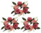 BESPORTBLE 3st Künstliche Leuchtergirlande Blumenkerzenringe Blumenkerzenringhalter Tischkranz Kranzkerzenring Kerzenhalter Aus Grünem Blatt Kerzenkranz Ring Säule Die Blumen Stoff Weiße Rose