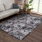 Cinknots Bereich Teppiche Fluffiger Teppich Modernes Wohnzimmer Schlafzimmer Baby Schlafsaal Weiche rutschfeste Große Indoor Shaggy Teppich Zimmer Home Dekor (Schwarz Grau, 120x160cm)