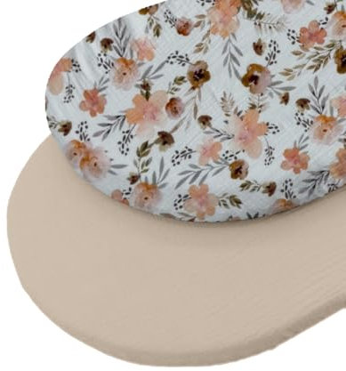 MIMUSELINA | Wickelkorb aus Weidengeflecht | mit Wickelauflage aus Weide + Bezug aus Baumwoll-Musselin, handgefertigt mit natürlicher Handfläche | Ecru