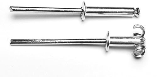 Spreiz Blindnieten Spreiznieten Alu/Stahl Flachkopf - 100er PACK - von 4,0 bis 4,8 Nieten (4,0x20-100Stk.)