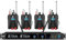 D Debra Audio PRO ER-202 UHF Dual Channel Wireless In-Ear-Monitorsystem mit Überwachungstyp für Bühne, Receiver für Studio, Gitarre, Bandleistung (Dual Channel, 4 Bodypack)