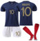 Umiquansome Maillot Enfant de Fussball Soccer Jersey 23/24 Maillot Foot T-Shirt et Short Adultes et Enfants Maillot de Football Garçon Vêtements de Football Extérieur avec Chaussette Ensemble
