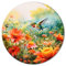 murando - runde Bilder 40x40 cm Leinwandbild 1 tlg Kunstdruck modern Wandbilder XXL Wanddekoration Design Wand Bild Design Wand Bild Wiese Gebirge Natur g-H-10072-bc-a