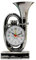 LEDSone Vintage Trompetenwecker, kreative Tischuhr, batteriebetrieben, für Zuhause, Schlafzimmer, Schreibtischuhr, Dekoration, Uhr (Chrom)