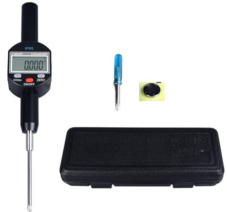 Digital Dial Indicator, 0.01mm 0.0005in Resolution 0 To 50mm 2in Range IP65 Waterproof Electronic Dial Test Gauge Digital Dial Indicator for Table Saw Measurement, Auto Repair