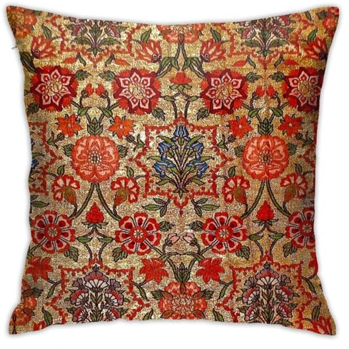 Kissenbezug, antiker türkischer Wandteppich, 45,7 x 45,7 cm, gemütlicher Samt, quadratisch, Heimdekoration, für Bett, Couch, Sofa, Wohnzimmer, Kissenbezug