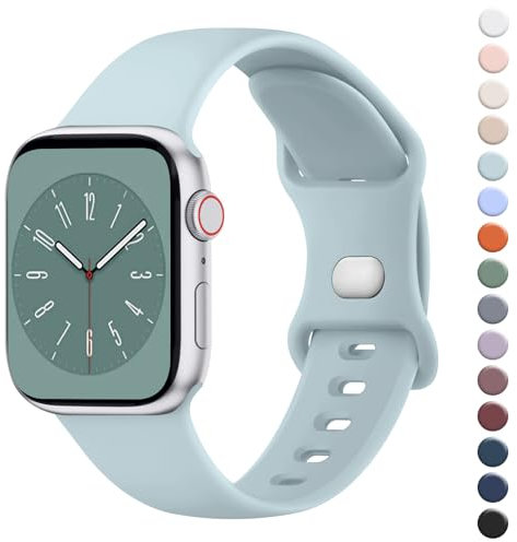 Wanme Compatibles con Correa Apple Watch 38mm 40mm 41mm 42mm 44mm 45mm 49mm 46mm, Correas de Silicona, Pulseras de Repuesto Deportiva Impermeable para iWatch Series 10 9 Ultra 8 7 6 5 4 3 2 1 SE